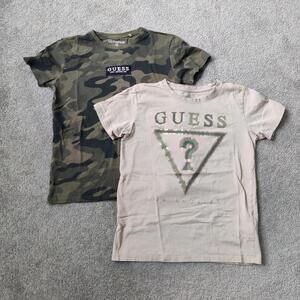Guess Kid's Tshirt Set of Two Size 12 Camouflage 100% Cotton